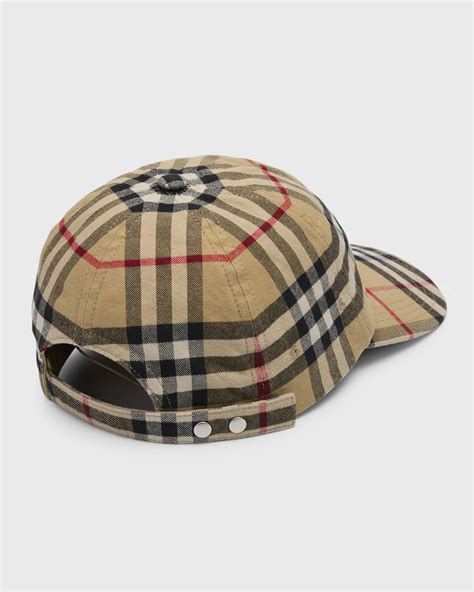 burberry baseball cap button strap|Burberry Cotton Baseball Cap .